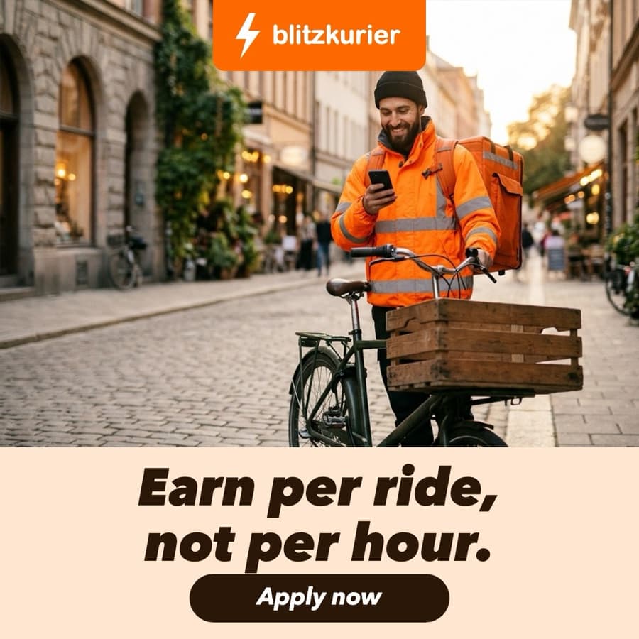 Example static of a fictional courier service (original)